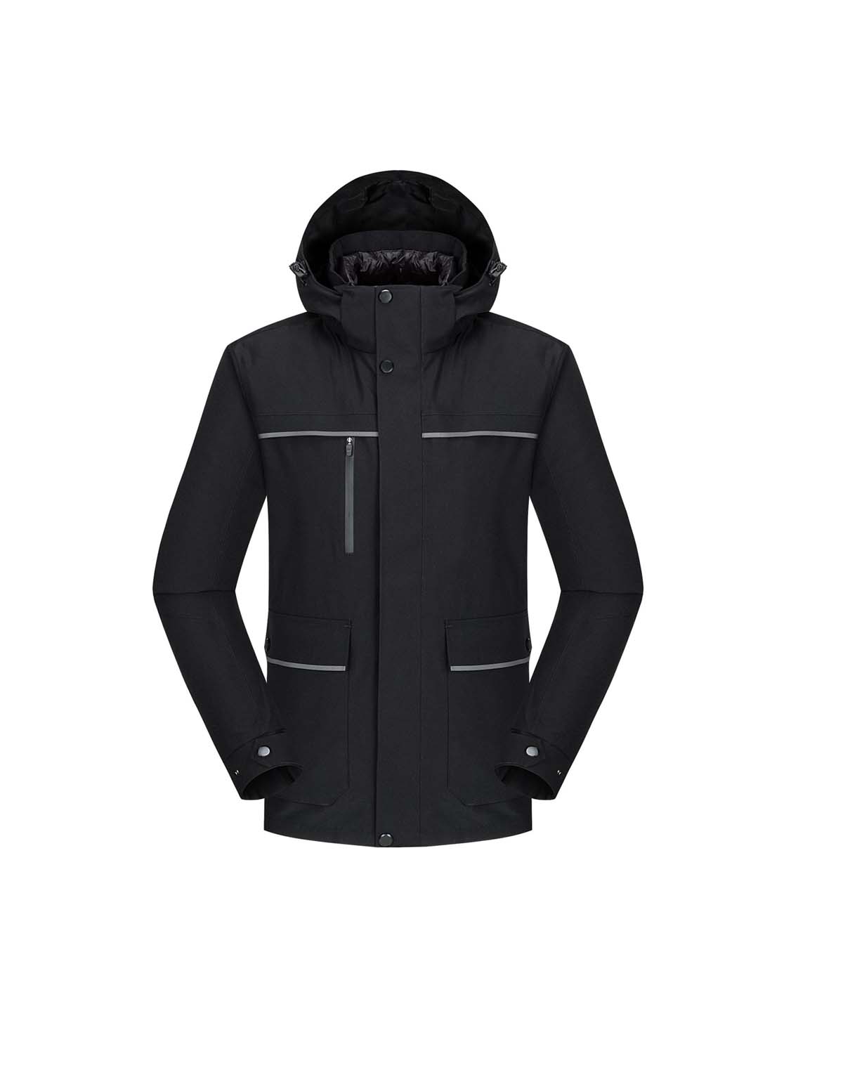 Men's White Duck Down Liner Waterproof Jacket-ms10896-1